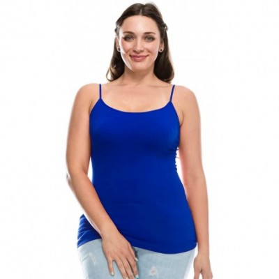 Camisoles & Tanks Plus Size The Excellent Camisole (1XL-3XL) -Made in USA - Cobalt - C618C5KOTGA