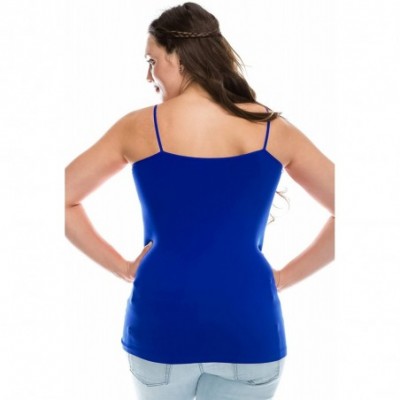 Camisoles & Tanks Plus Size The Excellent Camisole (1XL-3XL) -Made in USA - Cobalt - C618C5KOTGA