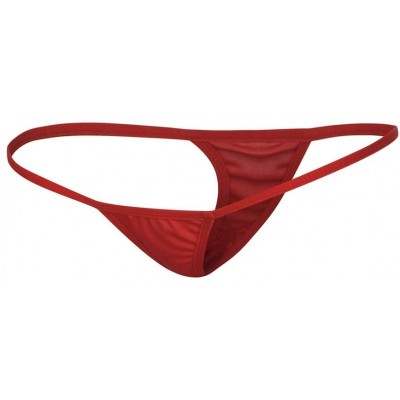 Thermal Underwear Sexy Women Lace V-String Briefs Panties Thongs G-String Lingerie Underwear - Red - CZ199UU24KD