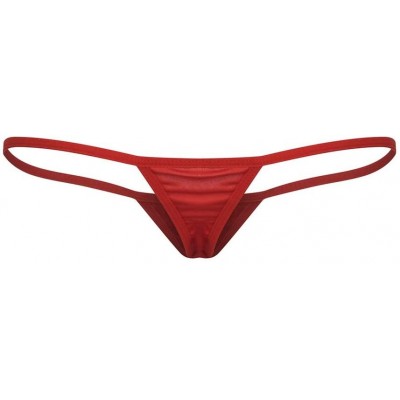 Thermal Underwear Sexy Women Lace V-String Briefs Panties Thongs G-String Lingerie Underwear - Red - CZ199UU24KD