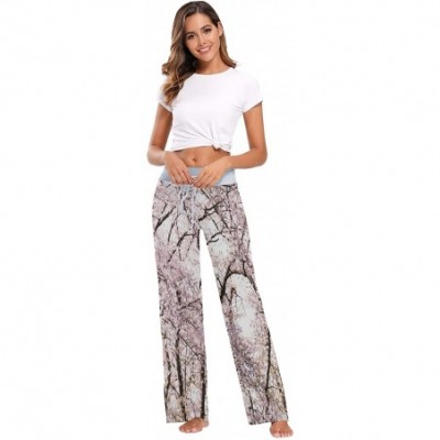 Bottoms Women's Fashion Yoga Pants Palazzo Casual Print Wide Leg Lounge Pants Comfy Casual Drawstring Long Pajama Pants - Vin...