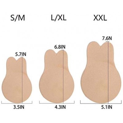 Accessories Nippleless Covers Rabbit Ear Ultra Thin Self Adhesive Reusable Breast Lift Tape for Women Girls - Beige - C6198Y3...