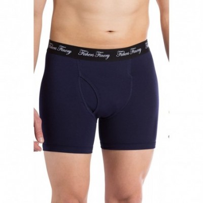 Boxer Briefs Athletic Fit Modal Boxer Briefs Moisture Wicking Microfiber Underwear Multipack - Navy - CM189K54MTQ