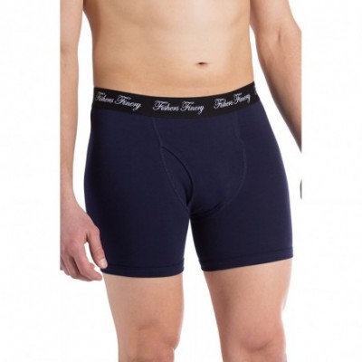 Boxer Briefs Athletic Fit Modal Boxer Briefs Moisture Wicking Microfiber Underwear Multipack - Navy - CM189K54MTQ