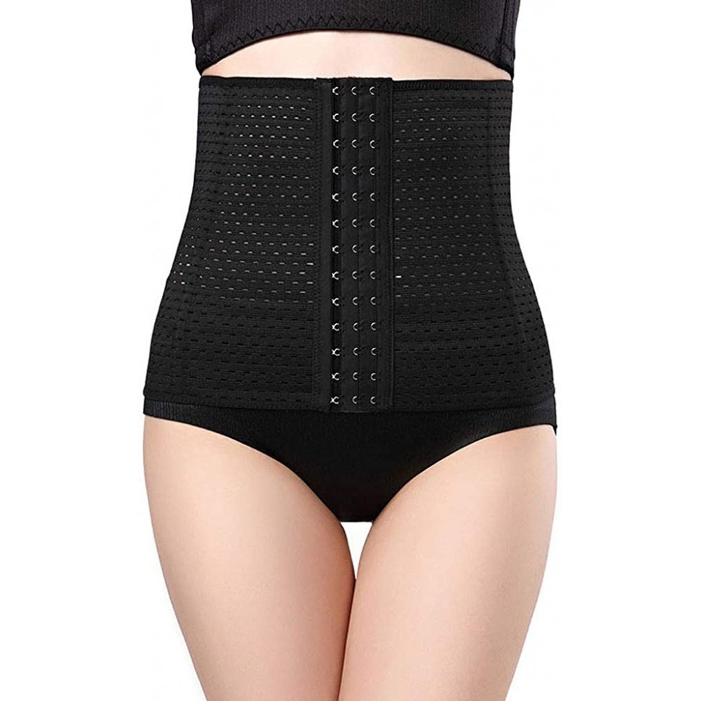 Shapewear Women Hollowing Outs Waist Trainer Abdomen Waists Corset Weight Loss Shapewear - Black - CV18SXS2I00