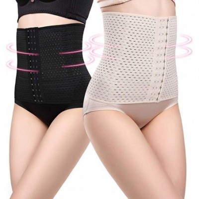 Shapewear Women Hollowing Outs Waist Trainer Abdomen Waists Corset Weight Loss Shapewear - Black - CV18SXS2I00