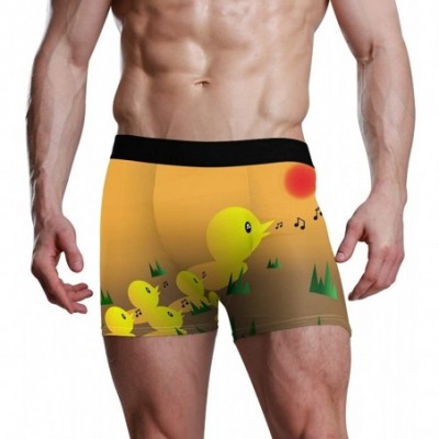 Boxer Briefs Men Boxer Briefs Polyester Underwear Men 1 Pack Boxer Briefs with Duck Pattern S - As Picture - CF18UG6ITR4