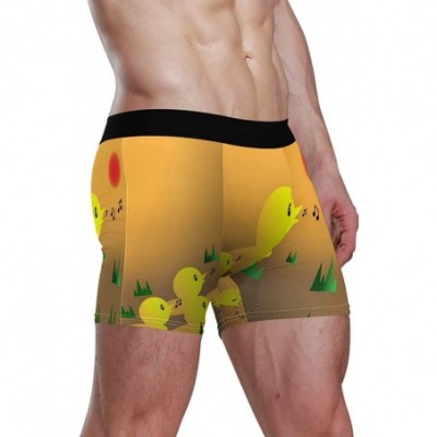 Boxer Briefs Men Boxer Briefs Polyester Underwear Men 1 Pack Boxer Briefs with Duck Pattern S - As Picture - CF18UG6ITR4