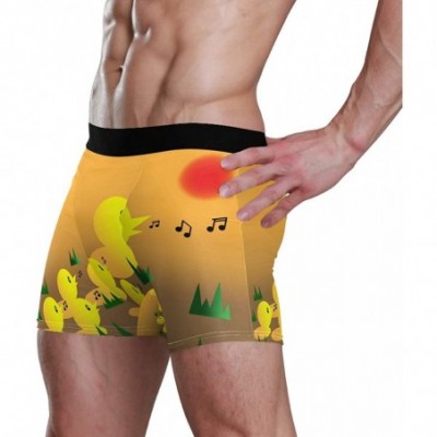 Boxer Briefs Men Boxer Briefs Polyester Underwear Men 1 Pack Boxer Briefs with Duck Pattern S - As Picture - CF18UG6ITR4