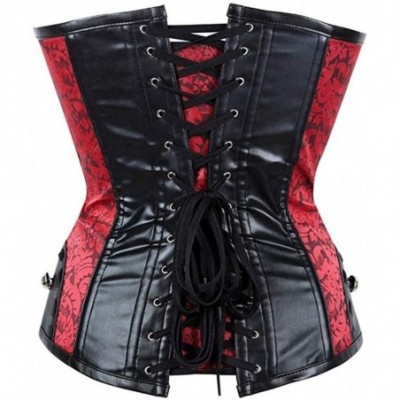 Bustiers & Corsets Bustier Corset Women Waist Trainer Corset Brocade Steampunk Overbust Bustier Bustier Shapewear Women's Bri...