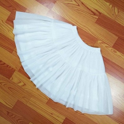 Slips Wedding Decoration Woman Girls Short Skirt Slip Liner Adjustable Petticoat - Black - C018XHUSX4S