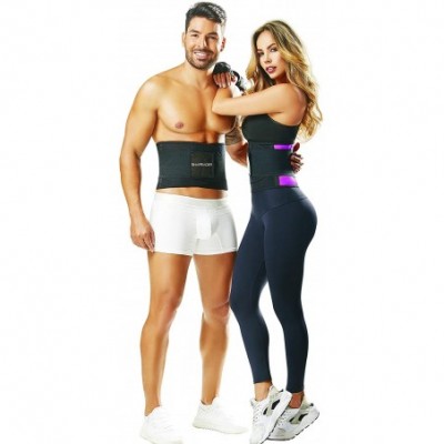 Shapewear Aerobics Waist Cincher Trainer Belt Fitness Sweat Body Shaper Faja - Green - CJ1846HSM04