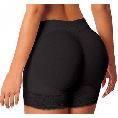 Shapewear Women Butt Lifter Tummy Control Shapewear Panty Boyshort Underwear - Black (Padded) - CT18IK6OA8L