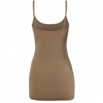 Camisoles & Tanks Women's Seamless Adjustable Basic Strap Camisole - Yawtkv0023 Mocha - CD19D5OSOAR