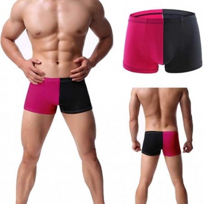 Boxer Briefs Boxer Briefs Nylon Mens Underwear Sexy Underwear for Men Clothing - B - CQ18UTU847M