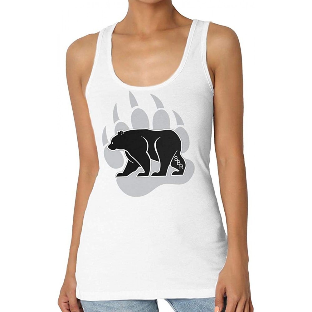 Camisoles & Tanks Blackbear Women's Senior Round Neck Polyester Pattern Vest - C11965KS3MW