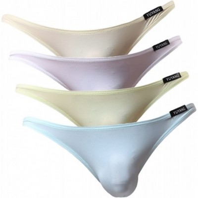 Briefs Men's Sexy Briefs Performance Dry Fast Underwear - 4 Pack Mixed Color 02 - C7180MZAGLO