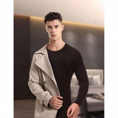 Thermal Underwear Men's Extended Modal Thermal Active V Neck Fit Fleece Lined Base Shirt Compression Long Johns Pullover Unde...