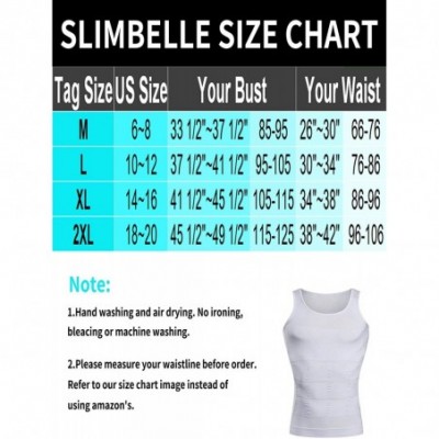 Undershirts Mens Compression Shirts Undershirt Shapewear Muscle Tank Top Body Slimming Vest - White196 - CM18SSHHGGZ