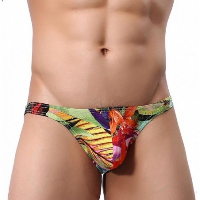 Boxer Briefs Men's Underwear- Men Elastic Underwear Boxer Briefs Soft Underpants - Multicolor - CR182QDZAZY