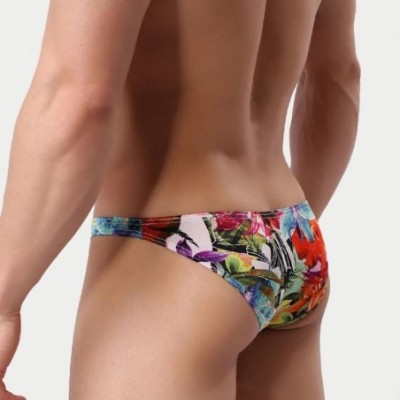 Boxer Briefs Men's Underwear- Men Elastic Underwear Boxer Briefs Soft Underpants - Multicolor - CR182QDZAZY