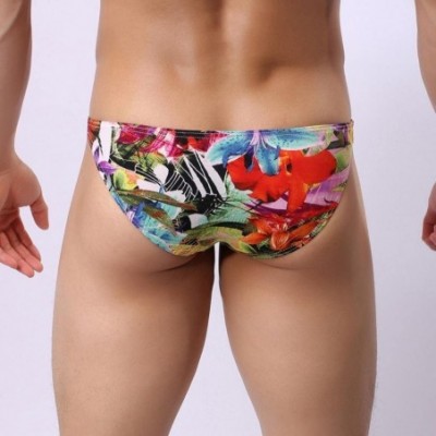 Boxer Briefs Men's Underwear- Men Elastic Underwear Boxer Briefs Soft Underpants - Multicolor - CR182QDZAZY