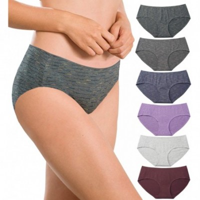 Panties Womens Underwear Seamless Cotton Briefs Panties for Women 6 Pack - Women Cotton Underwear - Line3 - CO1960TN437