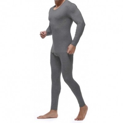 Thermal Underwear Thermal Underwear for Men Stretchable Lightweight Men's Thermal Underwear Casual Men Long Johns Underwear S...