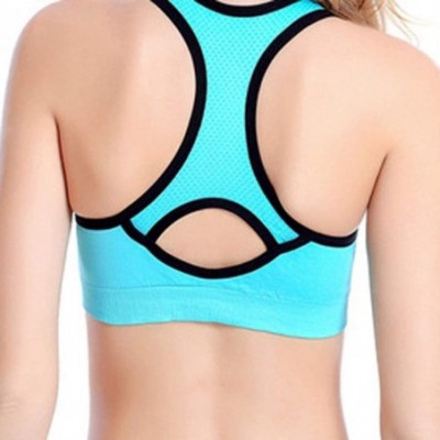 Robes Air Permeable Cooling Summer Sport Yoga Wireless Bra - B-multicolor - C018UR72REW