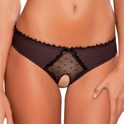 Bras Womens Sexy Lingerie G-String Briefs Bra Underwear Panties T String Thongs Knick - Black - CS18YZUTLHK