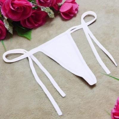 Bustiers & Corsets Thongs for Womens Sexy Lingerie Briefs Underwear G-String Panties T String Knickers - White - CC18W5GYQEN