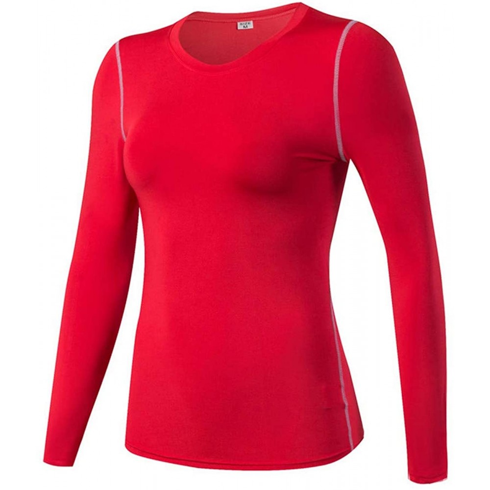 Thermal Underwear Thermal Underwear Women Quick Dry Long for Women Second Skin Winter Female Thermo Underwear Sets - 2019 Red...