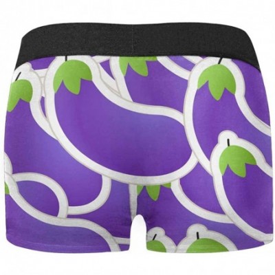 Boxer Briefs Men's Purple Eggplant Boxer Briefs Underwear XXL - CT18I8YG0GE