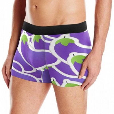 Boxer Briefs Men's Purple Eggplant Boxer Briefs Underwear XXL - CT18I8YG0GE