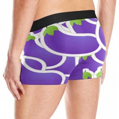 Boxer Briefs Men's Purple Eggplant Boxer Briefs Underwear XXL - CT18I8YG0GE