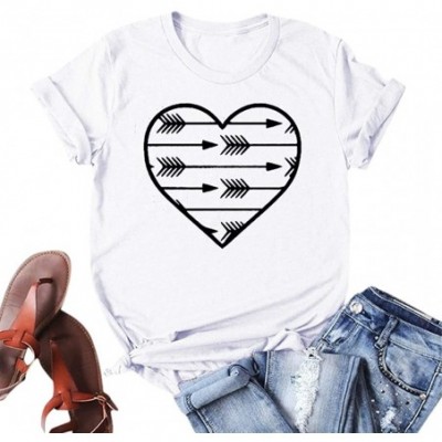 Tops Easter Women Lady Letter Printed Short Sleeve T-Shirt Casual Loose Top Tunics - U-white - C4196GXS5GL