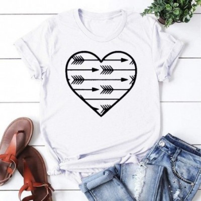 Tops Easter Women Lady Letter Printed Short Sleeve T-Shirt Casual Loose Top Tunics - U-white - C4196GXS5GL