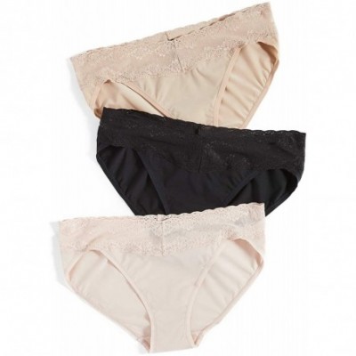 Panties Women's Bliss Perfection 3 Pack Panties - Cameo Rose/Black/Cafe - CH18QWZIA96