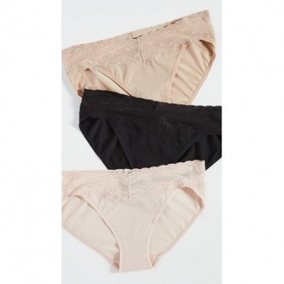 Panties Women's Bliss Perfection 3 Pack Panties - Cameo Rose/Black/Cafe - CH18QWZIA96