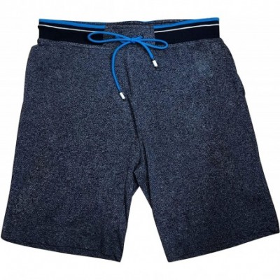 Sleep Bottoms Men's Casual Classic Sleepwear Lounge Shorts Sleeping Shorts Gym Shorts for Men - Navy / Turq - CX18OI54ZEA