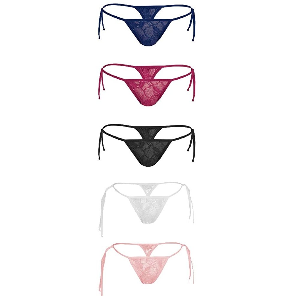 Panties G-String Thong Women Panties Underwear 5 Pack - Style 4 - CZ19E223Q9S