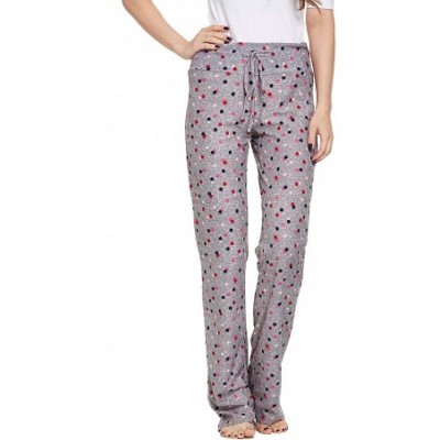 Bottoms Women's Casual Lounge Pants - Grey Spots - CH1985804HO