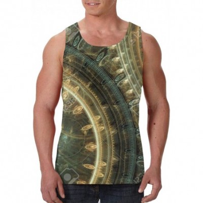 Undershirts Men's Fashion Sleeveless Shirt- Summer Tank Tops- Athletic Undershirt - Steampunk - CT19D892LHN