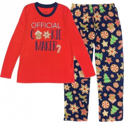 Sets Family Matching Christmas Cookie Cutter Fleece Pajama Sets - Sizes for All Ages! - Cookies Before Bedtime - CG18WWU38DE