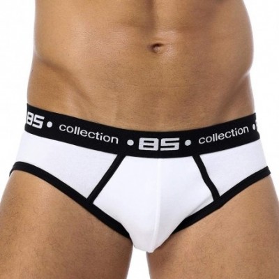 Briefs 2ps Men's Briefs Underwear Gay Men's Cotton Men's Underwear Men's underwear-BS106-heise_XL_2pcs - Bs106-heise - CK1905...