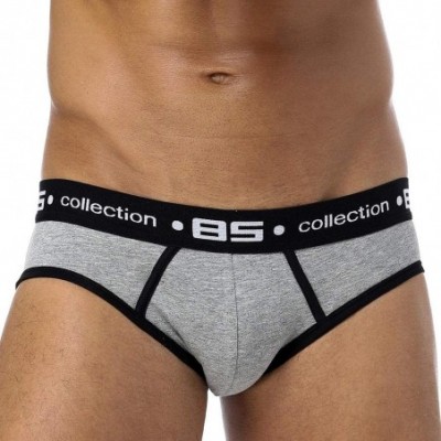 Briefs 2ps Men's Briefs Underwear Gay Men's Cotton Men's Underwear Men's underwear-BS106-heise_XL_2pcs - Bs106-heise - CK1905...