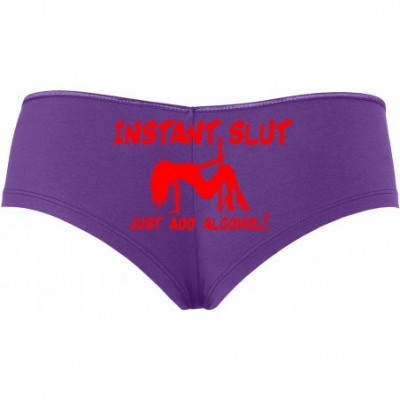 Panties Instant Slut Just Add Alcohol Funny Panty Game Shower Gift - Red - CU18SOG9D8R