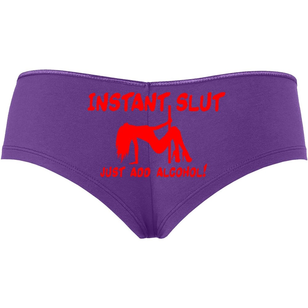 Panties Instant Slut Just Add Alcohol Funny Panty Game Shower Gift - Red - CU18SOG9D8R