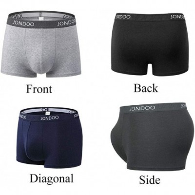 Trunks Men's 4 Pack Cotton Stretch Trunk Underwear No Fly - Multi-color - CV18UDMHXEU