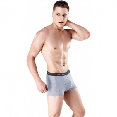 Trunks Men's 4 Pack Cotton Stretch Trunk Underwear No Fly - Multi-color - CV18UDMHXEU